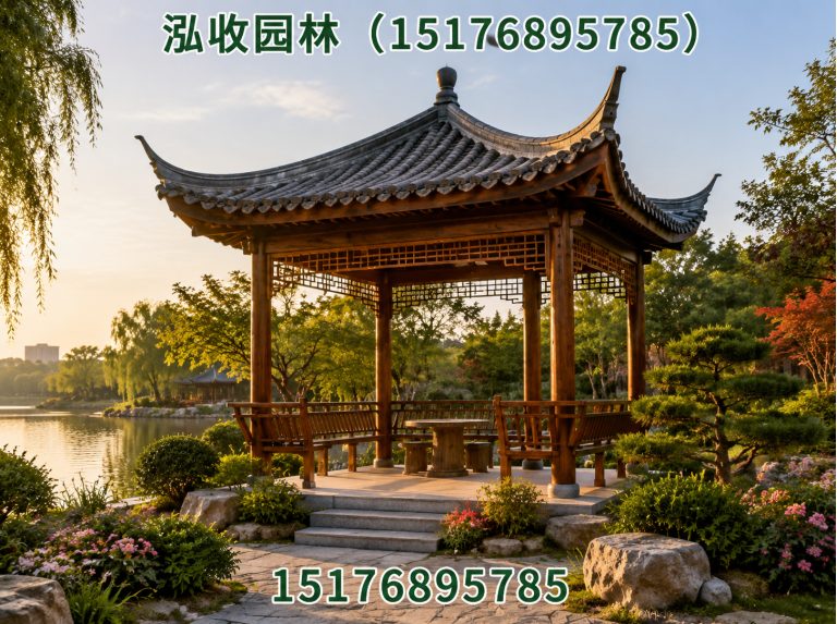大连防腐木凉亭展示图